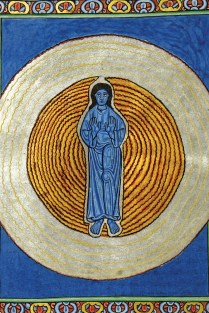 Sophia. The true unity in the true trinity, from Scivias by Hildegard von Bingen according to the Ruppertsberger Codex (around 1180) - 2